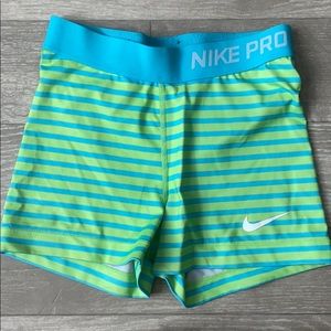 Nike Pro Striped Shorts